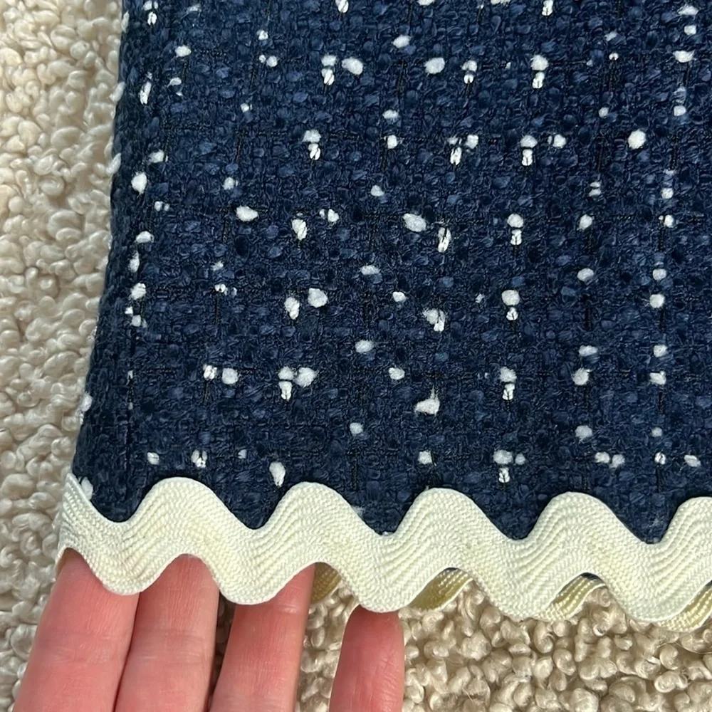 J CREW No. 2 Pencil Skirt in Navy Spotted Tweed NWT Size 4